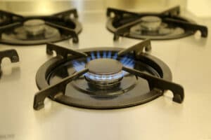 A new gas stove in Bergen County.