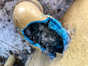 A sewer problem that was detected too late