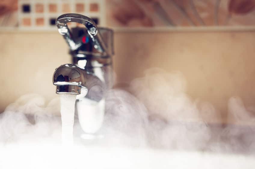 a sink spouts hot water | plumber teaneck nj